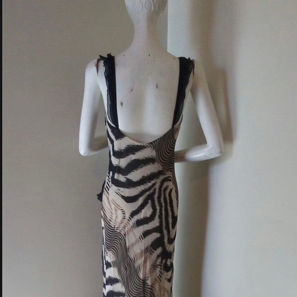 Home Coming Zebra Safari Pattern Vintage Gown Prom/Gala XSmall/Small Dress - Picture 4 of 8